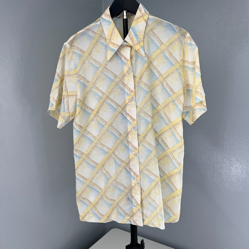 Vintage Koret of California Long Collar Button Up Shirt Women’s USA Made